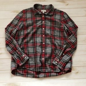 J. Crew Boy Shirt in Grey Tartan